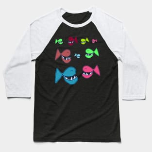 Smiling fish Baseball T-Shirt